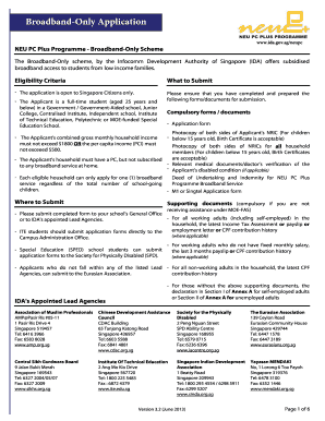 Broadband-Only Application Form