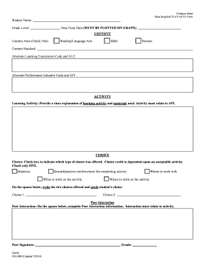 State Required TCAP-Alt PA Form