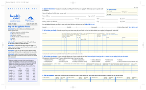 Kansas HealthWave Application Form