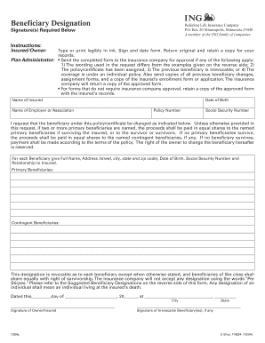 Beneficiary Designation Form