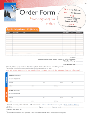 Order Form 5-1507