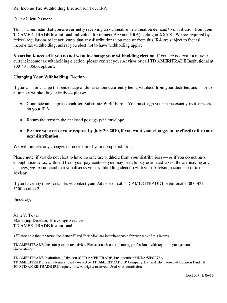 Fillable online td ameritrade institutional fax email print pdffiller