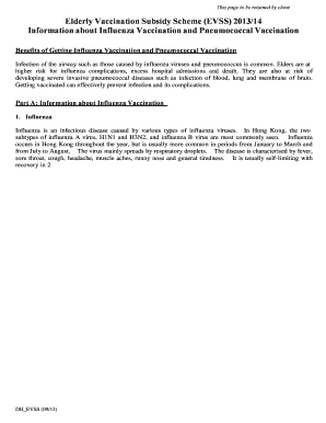 Elderly Vaccination Subsidy Scheme Consent Form