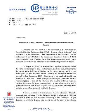 Notification of Infectious Diseases Form