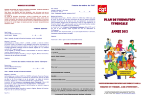 Modèles de lettres Formation des membres des CHSCT