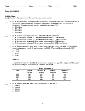 Economics Exam 2