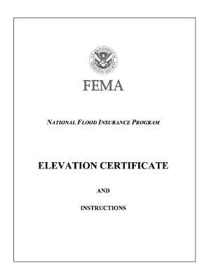 National Flood Insurance Program Elevation Certificate