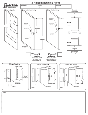 3-Hinge Machining Form