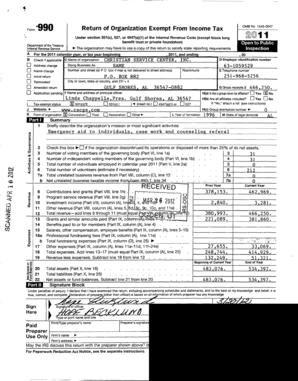 Form 990 Return of Organization Exempt From Income