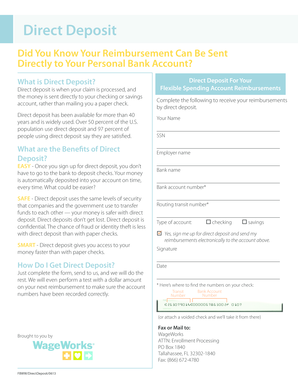 Direct Deposit Enrollment Form