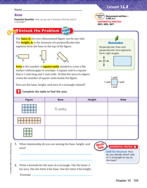 Area Measurement Worksheet