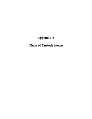 Chain of Custody Record Form