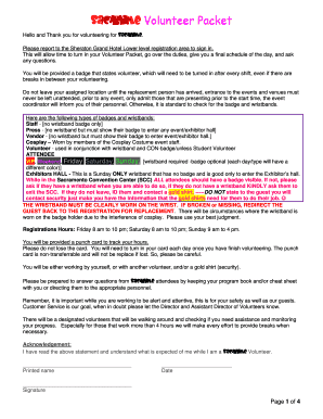 SacAnime Volunteer Packet