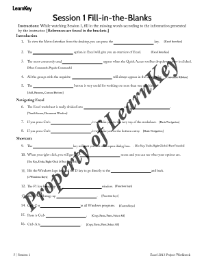 Excel 2013 Project Workbook - LearnKey