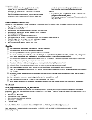 Master’s Thesis Submission Form