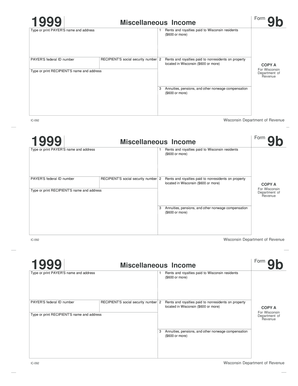 Wisconsin Form 9b Miscellaneous Income