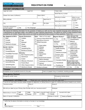 Patient Registration and Consent Form