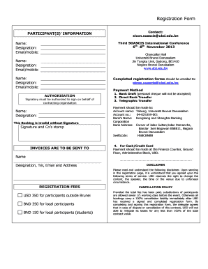 Job Application Form Template - Universiti Brunei Darussalam