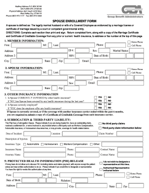 Spouse Enrollment Form