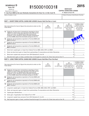 Kentucky Form 741 Capital Gains and Losses