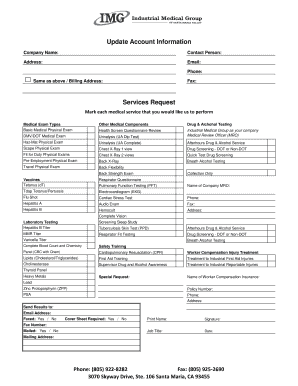 Medical Service Request Form