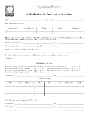Authorization for Prescription Medicine