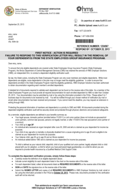 Illinois Dependent Verification Form