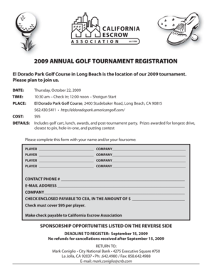 CEA 09 Golf .indd - California Escrow Association - ceaescrow
