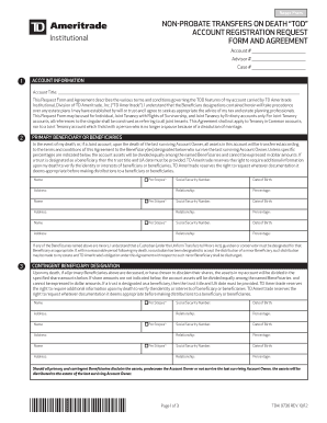 TOD Account Registration Request Form