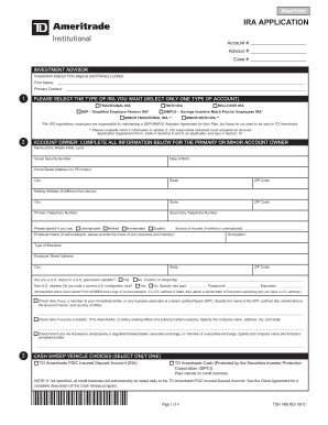 IRA Application Form