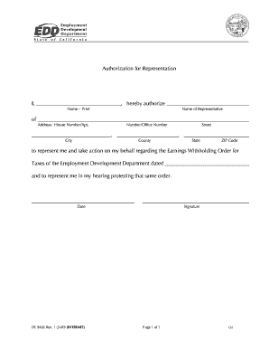 Authorization for Representation