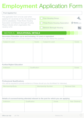Employment Application Form