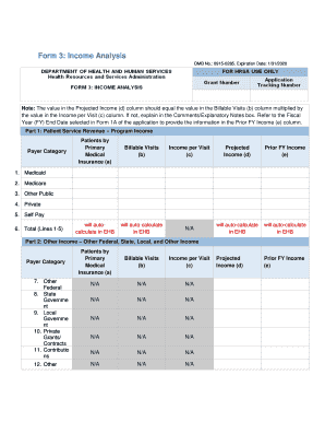 Form 3 Income Analysis