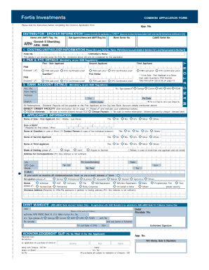 Common Application Form