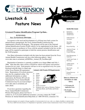 Texas Premise ID Registration Form