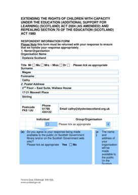 Respondent Information Form
