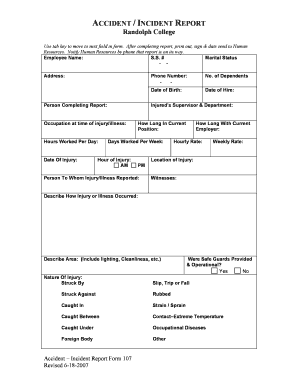 Accident - Incident Report Form 107.doc - randolphcollege