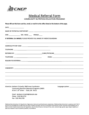 Medical Referral Form
