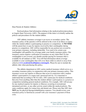 ASU Student-Athlete Medical Policies and Procedures