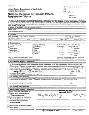 National Register of Historic Places Registration Form