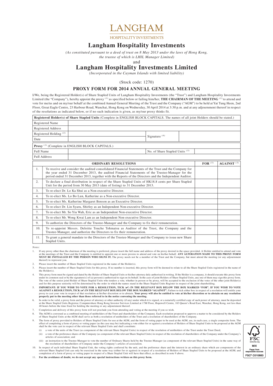 Proxy Form for 2014 Annual General Meeting
