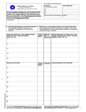 Interne Angaben der Bank/Ablagehinweise