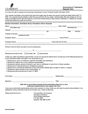 Health Information Disclosure Request Form