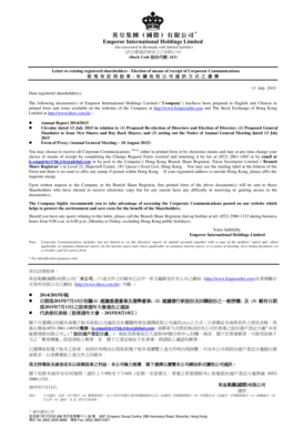 Shareholder Communication Preference Form