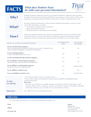 Bankers Trust Privacy Notice