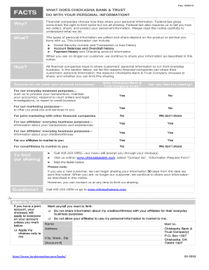 Chickasha Bank & Trust Privacy Notice