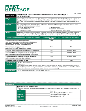 First Heritage FCU Privacy Notice