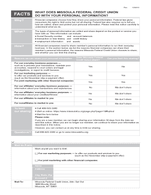 Missoula Federal Credit Union Privacy Notice