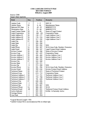 Termination order format - CMS LABELER CONTACT FILE RECORD FORMAT Effective ... - medicaid