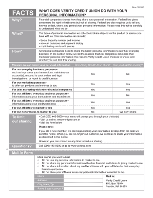 Verity Credit Union Privacy Notice